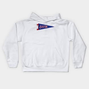 Boston Pinstripe Pennant Kids Hoodie